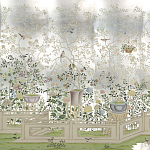 Обои ручная роспись Temple Newsam White Gold gilded silk варинант исполнения - 1 | Loft Concept в Брянске