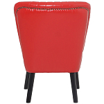 Кресло с обивкой из эко-кожи Harper Armchair Red варинант исполнения - 4 | Loft Concept в Брянске