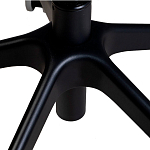 Стул с мягкой синей обивкой из велюра и подъемно-поворотным механизмом на черных колесиках Harper Blue варинант исполнения - 6 | Loft Concept в Брянске