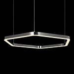 Люстра подвесная светодиодная в форме шестиугольника Диаметр 100 см Hexagon Horizontal варинант исполнения - 4 | Loft Concept в Брянске