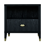 Прикроватная тумбочка с полкой Elsa Dreams Black варинант исполнения - 6 | Loft Concept в Брянске