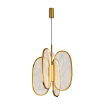 Люстра с гравировкой на акриловых плафонах Gravyura Bronze D 33 см варинант исполнения - 2 | Loft Concept в Брянске