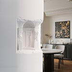 Встраиваемый в стену гипсовый светильник под покраску с колоннами и арками в античном стиле Antiquity Athena варинант исполнения - 15 | Loft Concept в Брянске