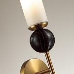 Бра с цилиндрическим матовым плафоном и шаром из камня на металлическом основании Orb Essence варинант исполнения - 3 | Loft Concept в Брянске