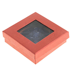 Зеркало карманное круглое двухстороннее из натурального камня Содалит в подарочной упаковке Gold Stone Mirrors варинант исполнения - 4 | Loft Concept в Брянске