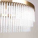 Люстра подвесная со стеклянными подвесками в виде перекрученных трубочек Nembus варинант исполнения - 4 | Loft Concept в Брянске