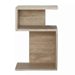 Дизайнерский журнальный стол фигурный с полками Gulip