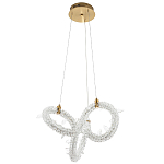 Фигурная люстра украшенная кристаллами из хрусталя Gilbertine Crystals Curly Ring Chandelier S варинант исполнения - 2 | Loft Concept в Брянске
