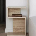 Дизайнерский журнальный стол фигурный с полками Gulip варинант исполнения - 1 | Loft Concept в Брянске