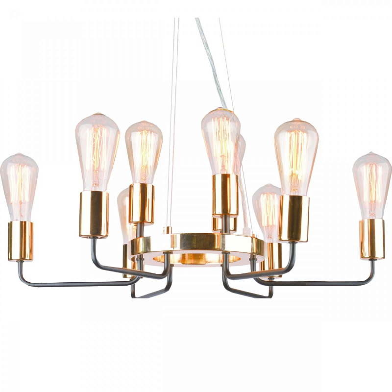 Люстра Gold Stick Chandelier Глянцевое золото Люстра Gold Stick Chandelier Глянцевое золото в Брянске | Loft Concept