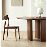 Стол обеденный круглый с двойной столешницей Walnut Wood Table варинант исполнения - 1 | Loft Concept в Брянске