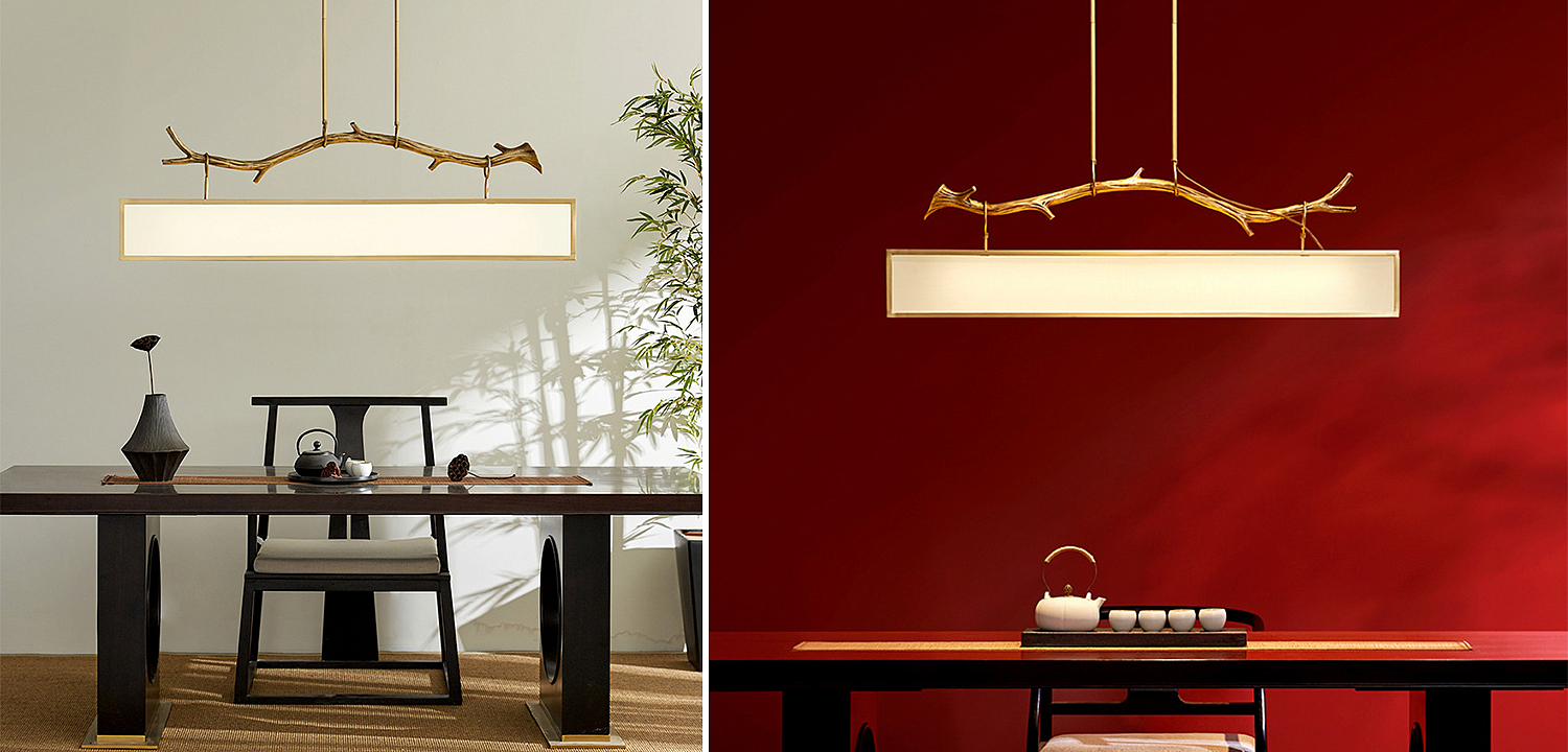 Дизайнерская прямоугольная люстра с золотой веткой Rectangular chandelier golden branch Дизайнерская прямоугольная люстра с золотой веткой Rectangular chandelier golden branch - Loft-Concept в Брянске