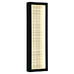 Светодиодное прямоугольное бра из металла черного цвета Lattice Lux варинант исполнения - 5 | Loft Concept в Брянске