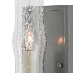 Бра с прозрачным плафоном на сером каркасе Elegant Gray Lamp варинант исполнения - 1 | Loft Concept в Брянске