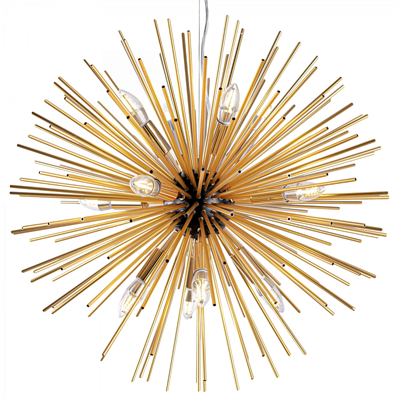Huge Sputnik Chandelier Gold and Black Черный Золотой Huge Sputnik Chandelier Gold and Black Черный Золотой в Брянске | Loft Concept