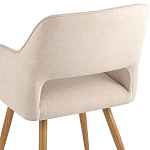 Стул в рогожке бежевого цвета NEASAN STOOL варинант исполнения - 7 | Loft Concept в Брянске