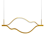 Подвесной светильник волнообразный изогнутый цвета латунь 3000К Spiral Lighting варинант исполнения - 1 | Loft Concept в Брянске