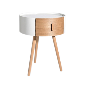 Тумбочка Stockholm White & Beige Сircle