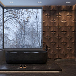 Гипсовая 3D панель с принтографией PM-22 варинант исполнения - 1 | Loft Concept в Брянске