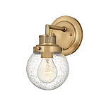 Бра для ванных комнат с прозрачным шарообразным плафоном из стекла с пузырьками на круглом основании Hinkley варинант исполнения - 1 | Loft Concept в Брянске