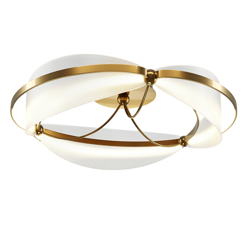 Потолочный светильник Breeze 3000К 45Вт Латунь Прозрачный в Брянске | Loft Concept 