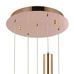 Подвесной светильник Metal Acrylic Tube Five Gold Hanging Lamp варинант исполнения - 3 | Loft Concept в Брянске