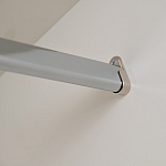 Шкаф бежевый двухдверный с полками и штангой Eccentricity варинант исполнения - 5 | Loft Concept в Брянске