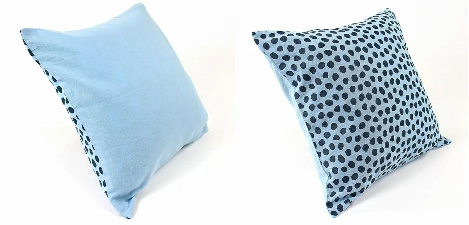 Чехол на подушку Spotted Look blue Чехол на подушку Spotted Look blue - Loft-Concept в Брянске