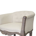 Кресло низкое в стиле прованс Бежевый Лен Louis French Armchair  варинант исполнения - 4 | Loft Concept в Брянске