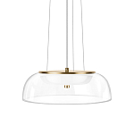 Подвесной светильник  с плоским прозрачным стеклянным плафоном Grada Light варинант исполнения - 1 | Loft Concept в Брянске