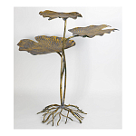 Столик приставной с тремя столешницами Тропические листья Tropical Forest gold варинант исполнения - 2 | Loft Concept в Брянске