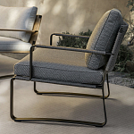 Дизайнерское уличное кресло на металлическом каркасе PHOENIX Armchair варинант исполнения - 7 | Loft Concept в Брянске