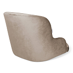 Стул с мягкой бежевой обивкой из велюра и подъемно-поворотным механизмом на черных колесиках Harper Beige варинант исполнения - 2 | Loft Concept в Брянске