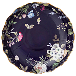 Ваза фарфоровая круглая на ножке с рисунком цветов Garden Whisper Porcelain Set  варинант исполнения - 1 | Loft Concept в Брянске