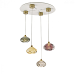 Подвесной светильник с прозрачным стеклянным плафоном округлой формы Effervia  варинант исполнения - 6 | Loft Concept в Брянске