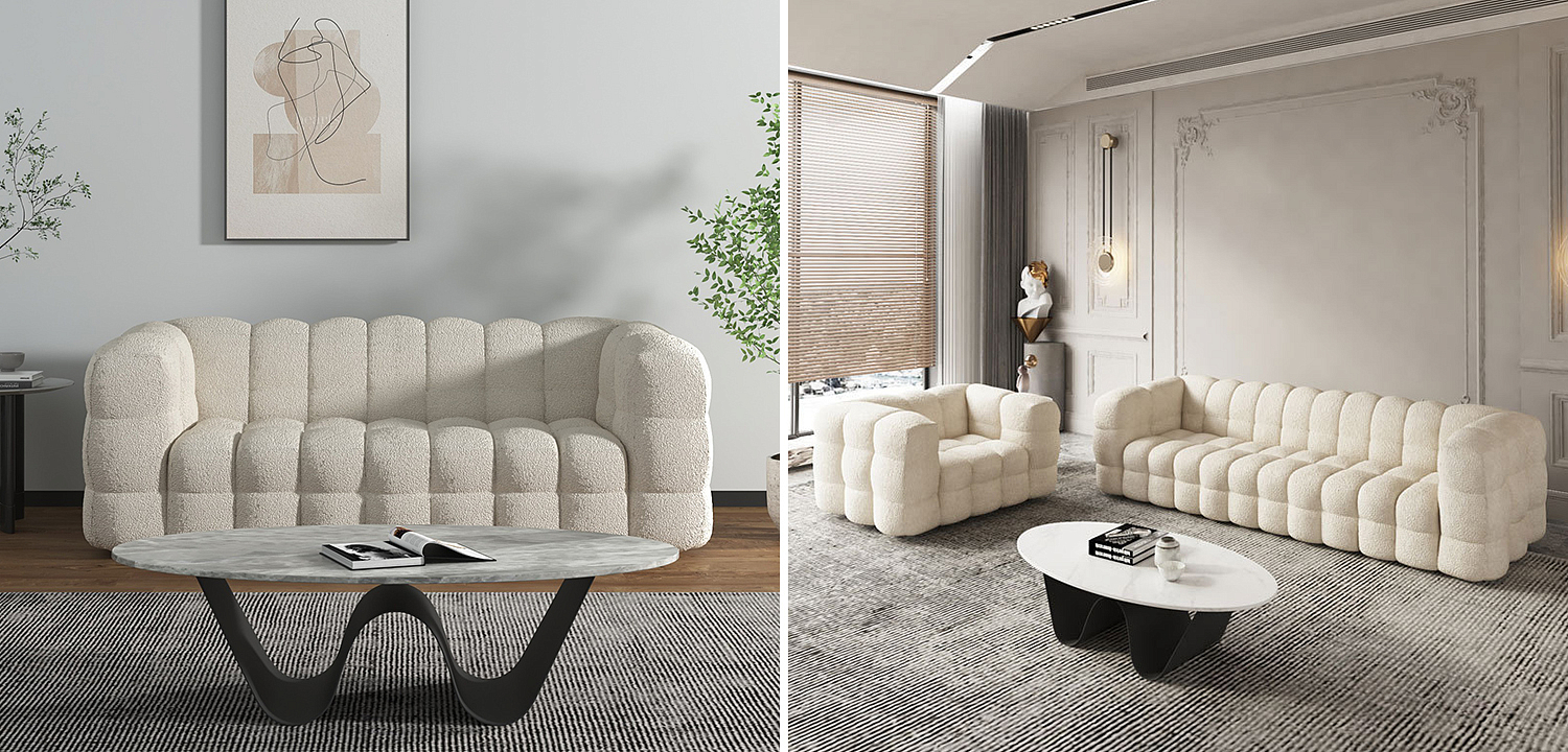 Диван Nammos Comfort Teddy Kanepe Bej Диван Nammos Comfort Teddy Kanepe Bej - Loft-Concept в Брянске