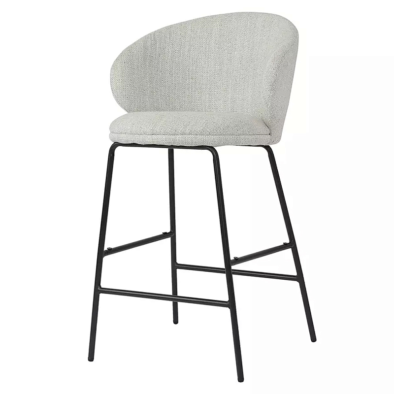 Стул барный с закругленной спинкой и мягким сиденьем Perfect Balance  Молочный Зеленый в Брянске | Loft Concept 