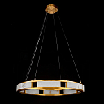 Люстра в виде кольца из натурального камня Golden Alavastor варинант исполнения - 2 | Loft Concept в Брянске