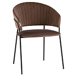 Стул в велюре коричневого цвета Horizon варинант исполнения - 1 | Loft Concept в Брянске