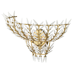 Бра золотого цвета с белыми стеклянными лепестками Hanging Flowers варинант исполнения - 2 | Loft Concept в Брянске