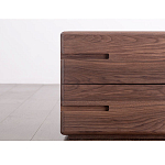 Прикроватный столик деревянный с 2-мя ящиками Moon Walnut Furniture варинант исполнения - 4 | Loft Concept в Брянске