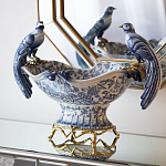 Фарфоровая чаша с птицами Blue and White варинант исполнения - 4 | Loft Concept в Брянске