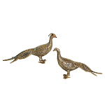 Статуэтка бронзовая пара Павлины Bronze Birds варинант исполнения - 1 | Loft Concept в Брянске