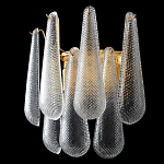 Бра с подвесками из рифленного стекла в форме капель Textured Glass варинант исполнения - 2 | Loft Concept в Брянске