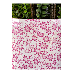 Кашпо из белого фарфора с розовым цветочным орнаментом Eden Garden варинант исполнения - 4 | Loft Concept в Брянске