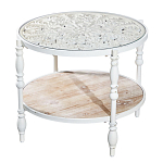 Журнальный столик из натурального дерева в винтажном стиле Openwork Coffee Table варинант исполнения - 1 | Loft Concept в Брянске