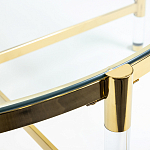 Кофейный столик со столешницей из стекла Crossy варинант исполнения - 3 | Loft Concept в Брянске