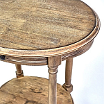 Деревянный овальный кофейный стол Margery Provence Coffee Table варинант исполнения - 4 | Loft Concept в Брянске