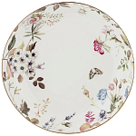 Ваза фарфоровая белая на ножке с рисунком цветов Garden Whisper Porcelain Set  варинант исполнения - 1 | Loft Concept в Брянске