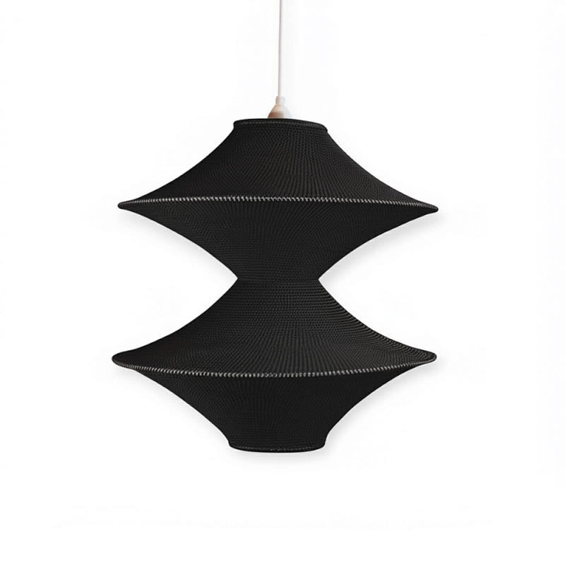 Подвесной вязаный черный светильник «Звезда Востока 02» Черный в Брянске | Loft Concept 